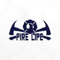 Fire Life 2 Firefighter Vinyl Decal Sticker