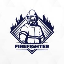 Firefighter Vinyl Decal Sticker