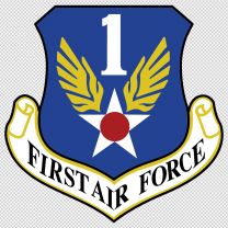 First Air Force Army Emblem Logo Shield Decal Sticker