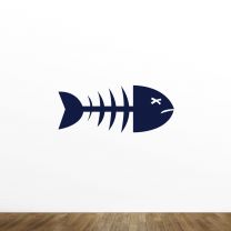 Fishbons Silhouette Vinyl Wall Decal
