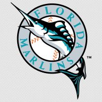 Florida Marlins Baseball Team Logo Decal Sticker