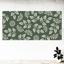 Flowers Leaves Design Graphics Pattern Wall Mural Vinyl Decal