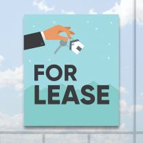 For Lease Full Color Digitally Printed Window Poster