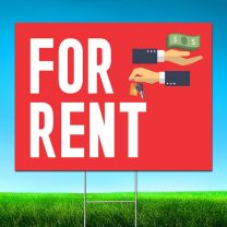 For Rent Digitally Printed Street Yard Sign