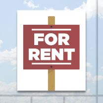 For Rent Full Color Digitally Printed Window Poster
