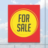 For Sale Full Color Digitally Printed Window Poster