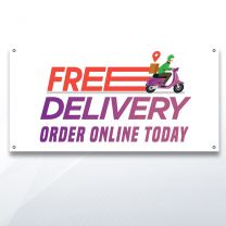 Free Delivery Order Online Today Digital Printed Banner