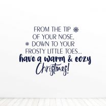 From The Tip Of Your Nose Quote Vinyl Wall Decal Sticker