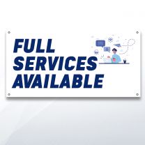 Full Services Available Digitally Printed Banner