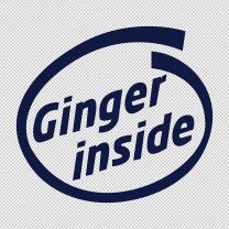 Ginger Inside Funny Decal Sticker
