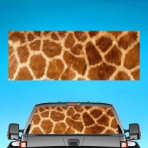 Giraffe Skin Pattern Graphics For Pickup Truck Rear Window Perforated Decal