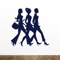 Girls Silhouette Wall Decal