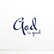 God Is Good Religion Quote Vinyl Wall Decal Sticker