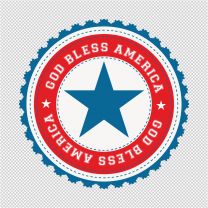 Good Bless America Emblem Decal Sticker