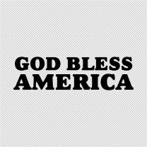 Good Bless America Decal Sticker