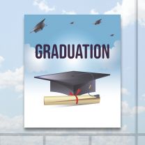 Graduation Full Color Digitally Printed Window Poster