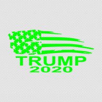 Green President Donald Trump Flag 2020 Political Vinyl Decal Sticker