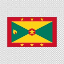 Grenada Country Flag Decal Sticker