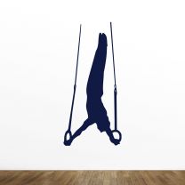Gymnast Rings Silhouette Wall Decal