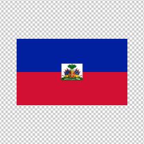 Haiti Country Flag Decal Sticker