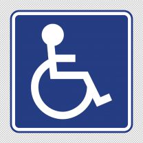 Handicapped Accessible Facility Decal Sticker