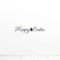Happy Easter Quote Vinyl Wall Decal Sticker