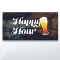 Happy Hour Digitally Printed Banner