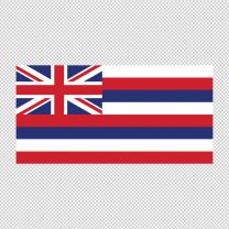 Hawaii State Flag Decal Sticker