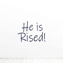 He Is Risen Easter Quote Vinyl Wall Decal Sticker