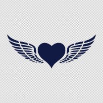 Heart With Wing Decal Sticker