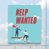 Help Wanted Full Color Digitally Printed Window Poster