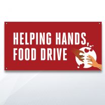 Helping Hands Food Drive Digitally Printed Banner