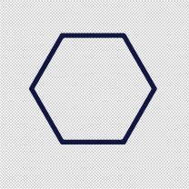 Hexagon Shapes Symbols Vinyl Decal Sticker