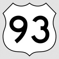 Highway 93 Decal Sticker