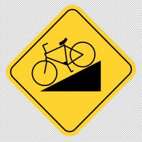 Hill Bicycle Decal Sticker