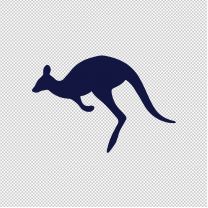 Hopping Kangaroo Animal Shape Vinyl Decal Sticker