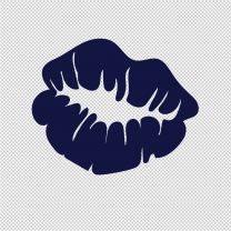 Hot Lips Lipstick Kiss Vinyl Decal Stickers