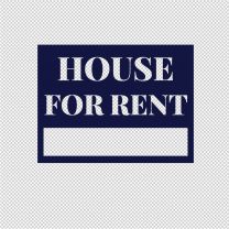 House Rent For Sale Vinyl Decal Stickers