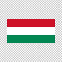 Hungary Country Flag Decal Sticker