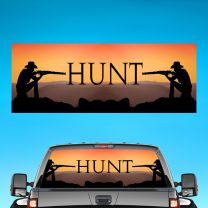 Hunting Graphics For Pickup Truck Rear Window Perforated Decal Flag