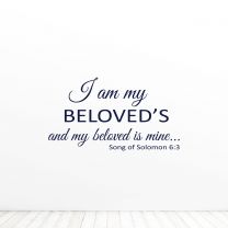 I Am My Beloveds And My Beloved Is Mine Love Quote Vinyl Wall Decal Sticker