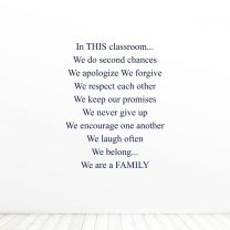 In This Classroom Mistakes Are Quote Vinyl Wall Decal Sticker