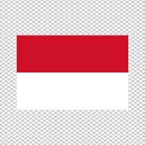 Indonesia Country Flag Decal Sticker