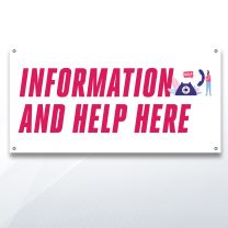 Information And Help Here Digitally Printed Banner