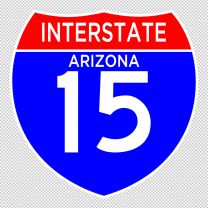 Interstate 15 Arizona Decal Sticker