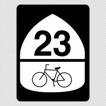 Interstate Bicycle Route Decal Sticker