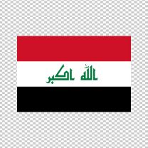 Iraq Country Flag Decal Sticker
