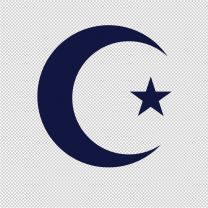 Islamic Symbol Moon Vinyl Decal Sticker