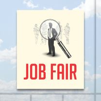 Job Fair Full Color Digitally Printed Window Poster