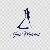 Just Married Events Vinyl Decal Stickers